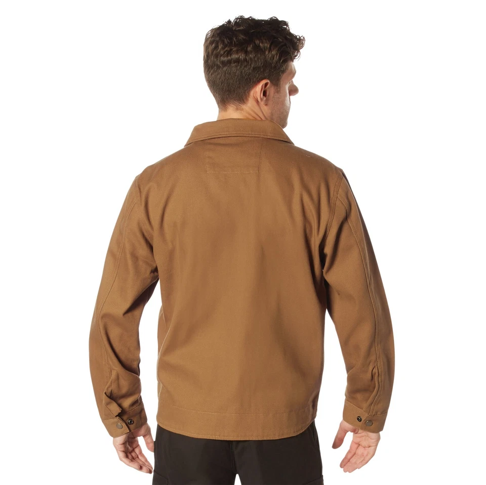 Rothco Lightweight Canvas Work Jacket - Work Brown - Image 4 of 4