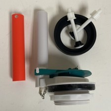 Flapper Valve 3.1 in. Assembly, 2-Piece Toilet with Adjustable Overflow Tube Ext