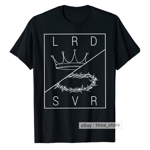 Jesus Christus Herr & Erlöser Grafik T-Shirt Glaube an Gott Christ Tee Katholisch - Bild 1 von 13