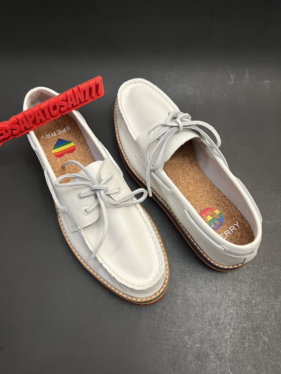 SPERRY TOP SIDER PRIDE [STS87613] BOAT SHOE RAINBOW WHITE  display picture 2