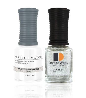 LeChat Perfect Match UV Gel + Nail Polish - PMS163 Frosted Diamonds