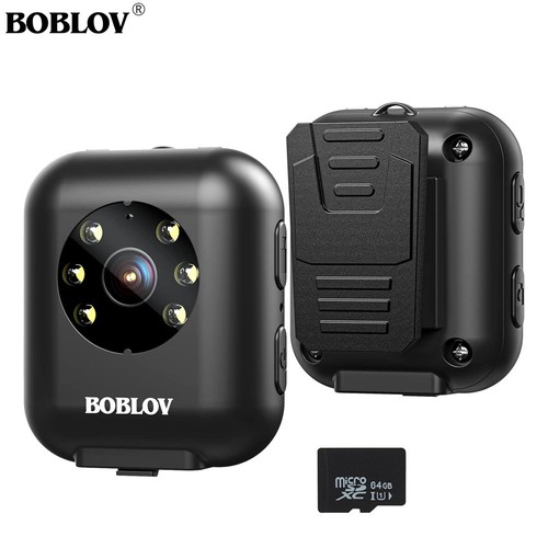 BOBLOV 64GB Head Wearable 1080P Mini Body Camera Recorder for Daily Shooting - Picture 1 of 10
