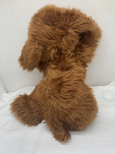 Gund Puppy Dog Plush Stuffed 16" Soft Laying Flat Furry Floppy Reddish Brown VTG - Picture 4 of 10