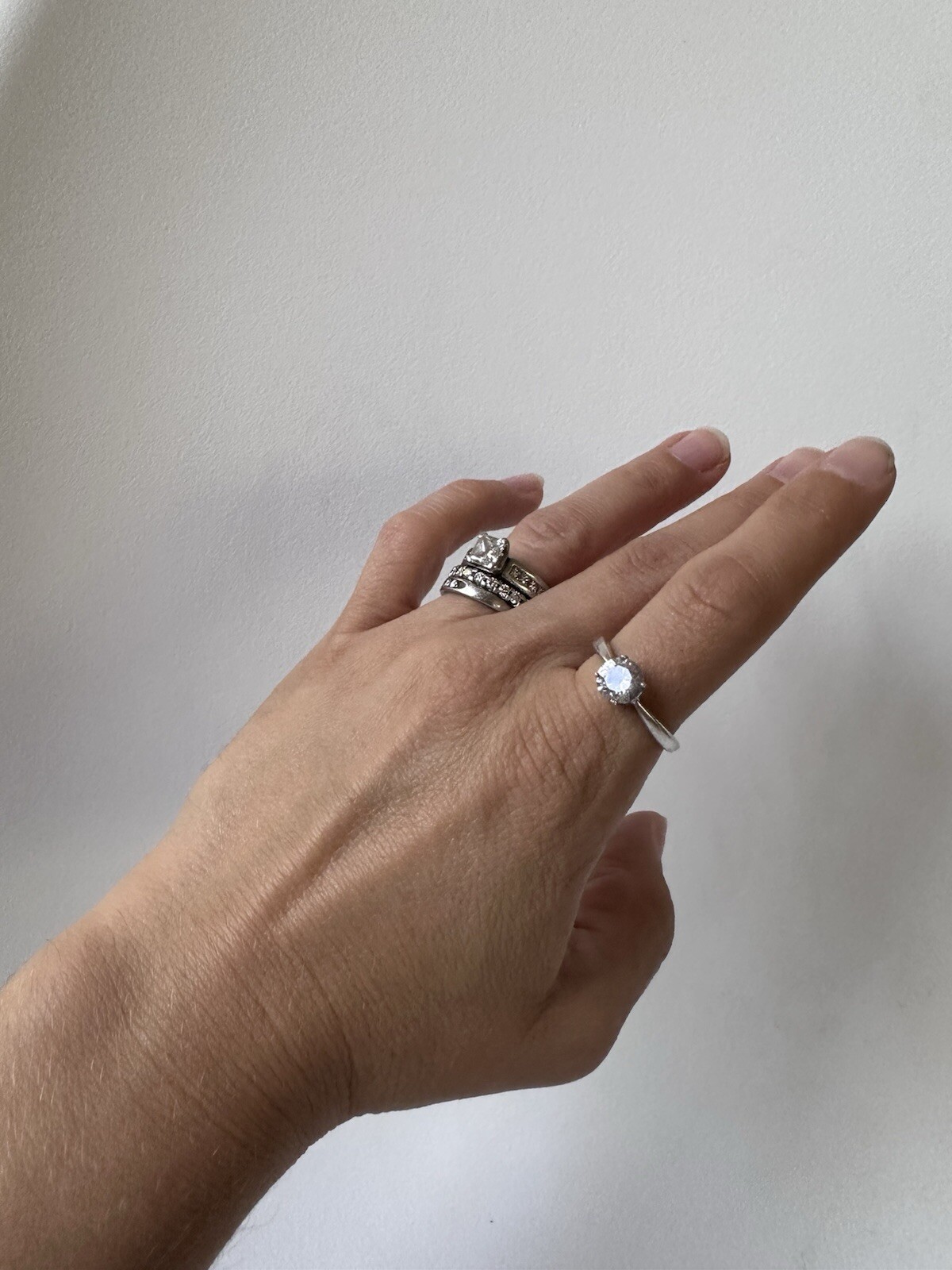 Round Simulated Diamond Solitaire Engagement Ring… - image 6