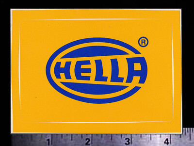 HELLA Lights - Original Vintage 1980's Racing Decal/Sticker