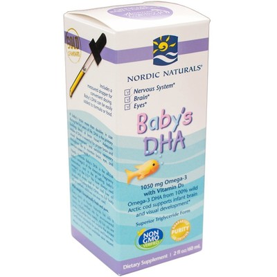 Nordic Naturals, Baby-DHA mit Vitamin D3, 2   fl oz (60 ml)