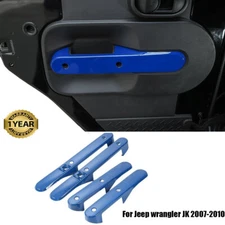 4pcs Interior Door Armrest Handle Cover Trim Decor For Jeep Wrangler JK 2007-10