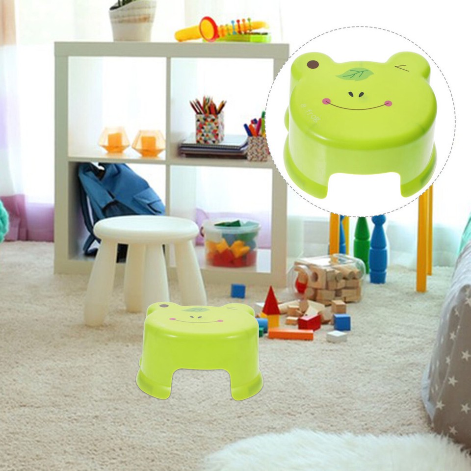 Cartoon Plastic Stool Round Step Foot Shower Bedside Portable Outdoor