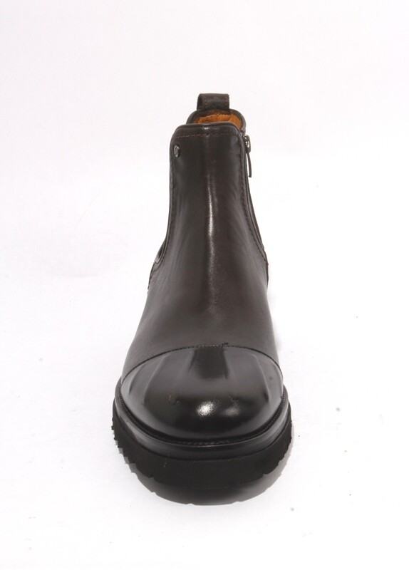 Roberto Serpentini 50402a Brown Black Leather Elastic Zip  display picture 1
