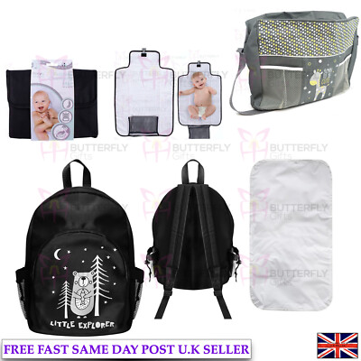 Tragbare faltbare waschbare Baby Reise Windel Wickelmatte oder Tasche oder komplettes Set 