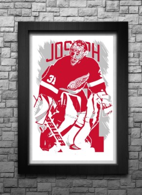 CURTIS JOSEPH art print/poster DETROIT RED WINGS FREE S&H! JERSEY CUJO D8