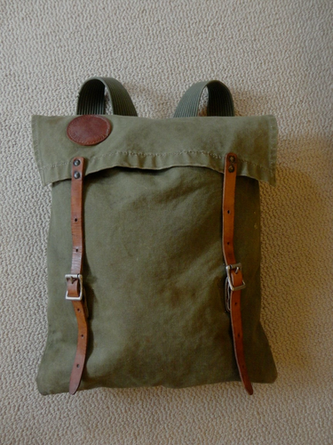 Leather Backpack Leather Moose Logo 
