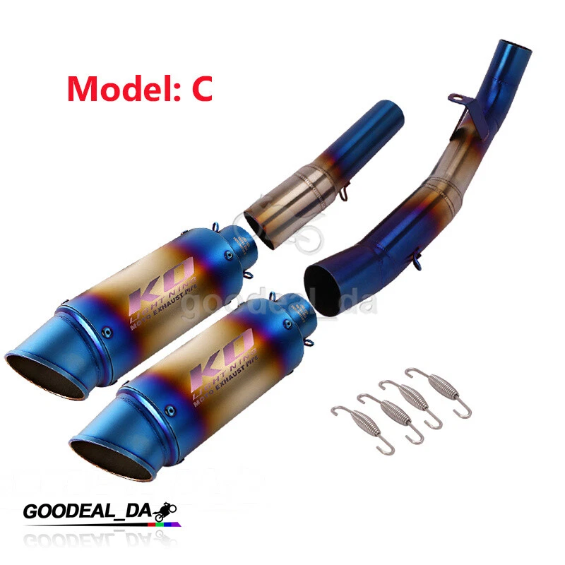 Motorcycle Exhaust Mid Link Pipe Tail Muffler Pipe For Kawasaki Z1000 2007-2009 - Imagem 4 de 4