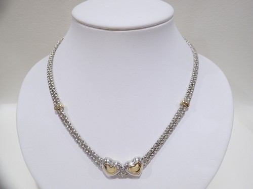 18k yellow gold Double Rope \u0026 Heart 