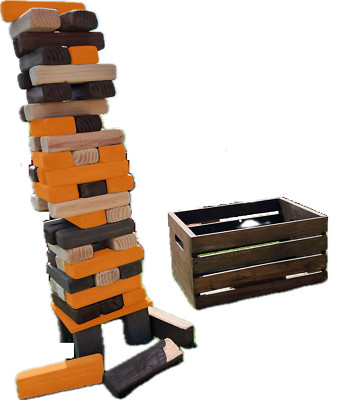 GIANT TOWER GAME STAINED + CRATE & STAND