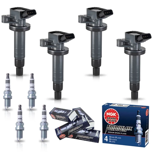 4 Ignition Coil & 4 NGK Iridium Spark Plug for Toyota MR2 Spyder 2000-2005 1.8L