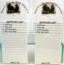 Lot de 2 blocs-notes magnétiques pour réfrigérateur Schipperke Dog liste de choses à faire listes d'épicerie