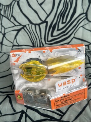Hexbug Micro Robotic Creatures Mechanical Wasp Yellow R/C Remote Control New Nib