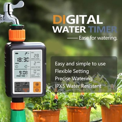 Automatic Digital Electronic Timer System Garden Irrigation Watering Controller