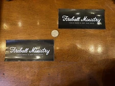 Fireball Ministry Sticker Their Rock is Not (set of 2) 6x2.5 + Free flag sticker