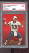1998 Playoff Prestige RED #66 Dan Marino PSA 9 Graded Football Card NFL Dolphins