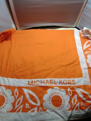 michael kors scarf womens orange