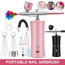 Portable Air Compressor Kit Airbrush Paint Spray Gun Nail Art Tattoo Airbrush