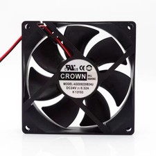 CROWN AGE09225B24U DC24V 0.32A 9CM 2-Wire Inverter Cooling Fan