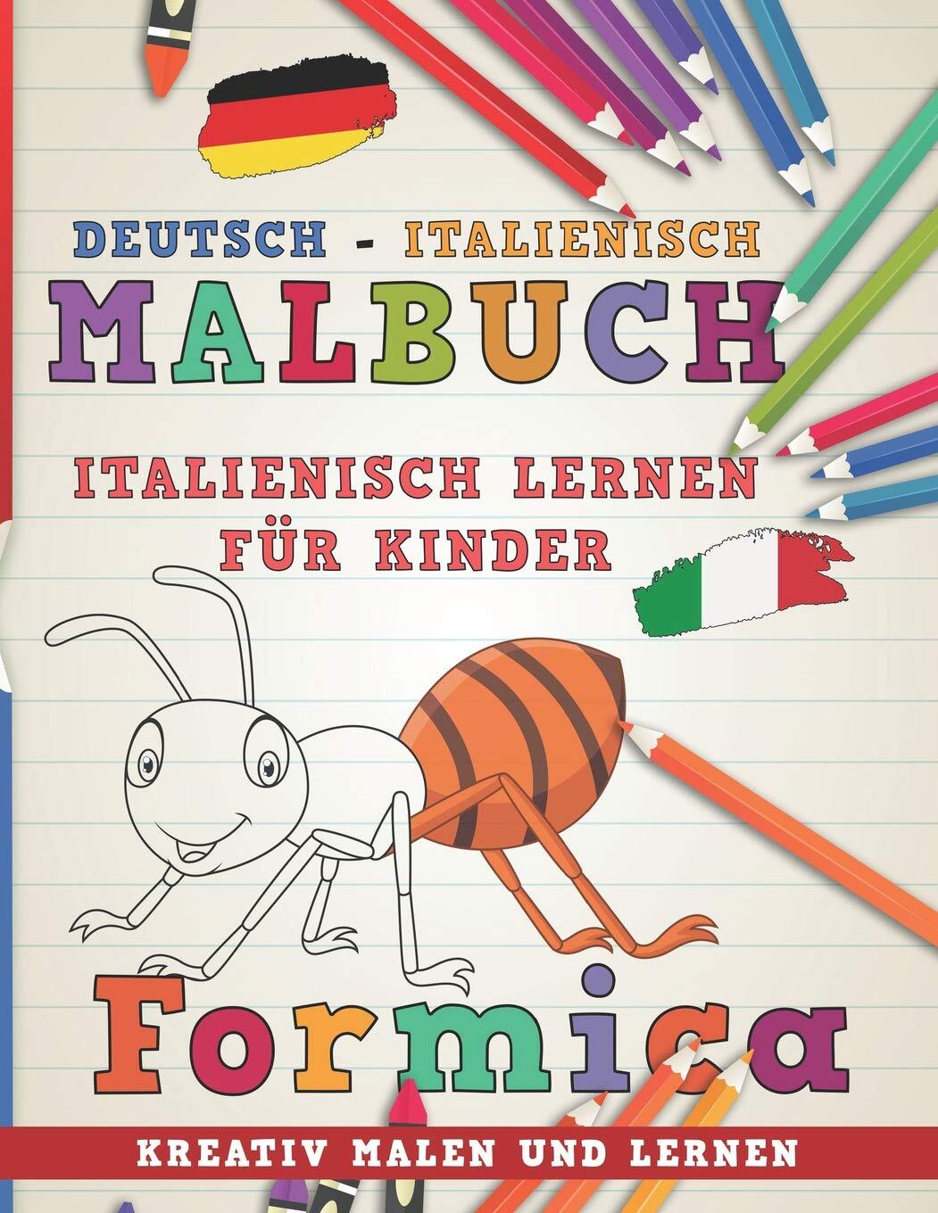 9781726662550 Malbuch Deutsch - Italienisch I Italienisch lernen...en und lernen