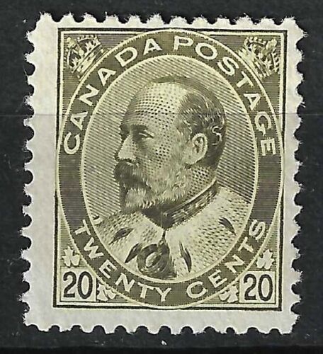 CANADA SG186 1903 20c Deep Olive-Green, MLH - Picture 1 of 2