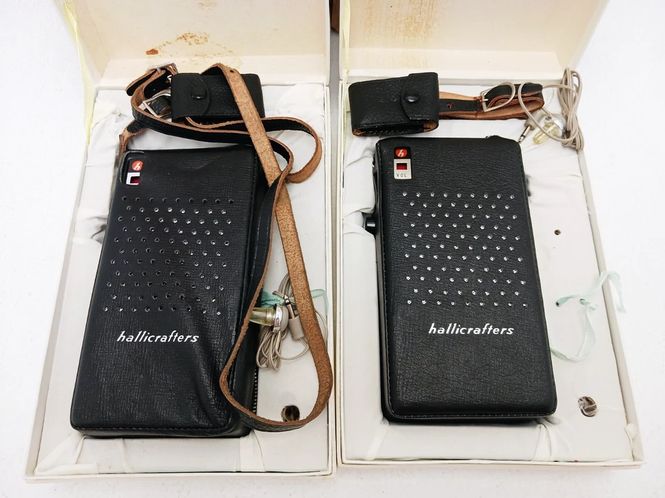 Par de transceptores portátiles Hallicrafters Littlefone CB-6 de colección años 60 - FUNCIONA Foto 3 de 3