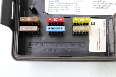 99-02 BMW Z3 2.5 E36 ROADSTER FUSE BOX COVER 61131387613 | eBay 99-02 BMW Z3 2.5 E36 ROADSTER FUSE BOX COVER 61131387613 | eBay