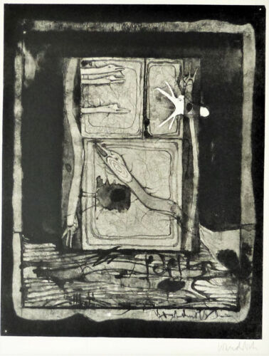 PAUL WUNDERLICH -"  Schwäne "  handsignierte Lithographie von 1964, - Bild 1 von 2