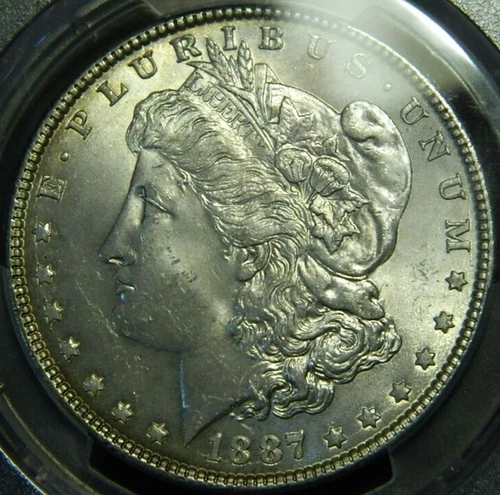 1887 P $1 Morgan Dollar PCGS MS64  ~ VSS VAM 13 (Doubled Stars) ~I3,R5~ (L#3-19)