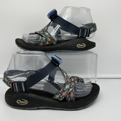 Chaco Zcloud Sport Sandal Women Sz Aztec Toe Loop Green