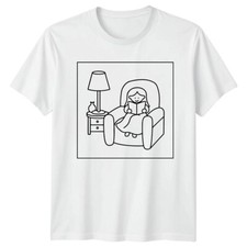 Reading Nook Womens T-Shirt Mens Tee Graphic Top Unisex Reader