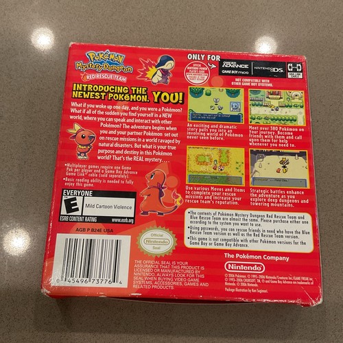 Pokémon Mystery Dungeon Red Rescue Team Gameboy autentico completo scatola CIB - Foto 13 di 21