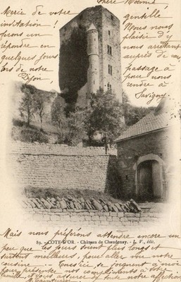 CPA 21 BURGUND ca. Arnay le Duc CHAUDENAY LE CHATEAU Mittelalterliches Schloss 1904