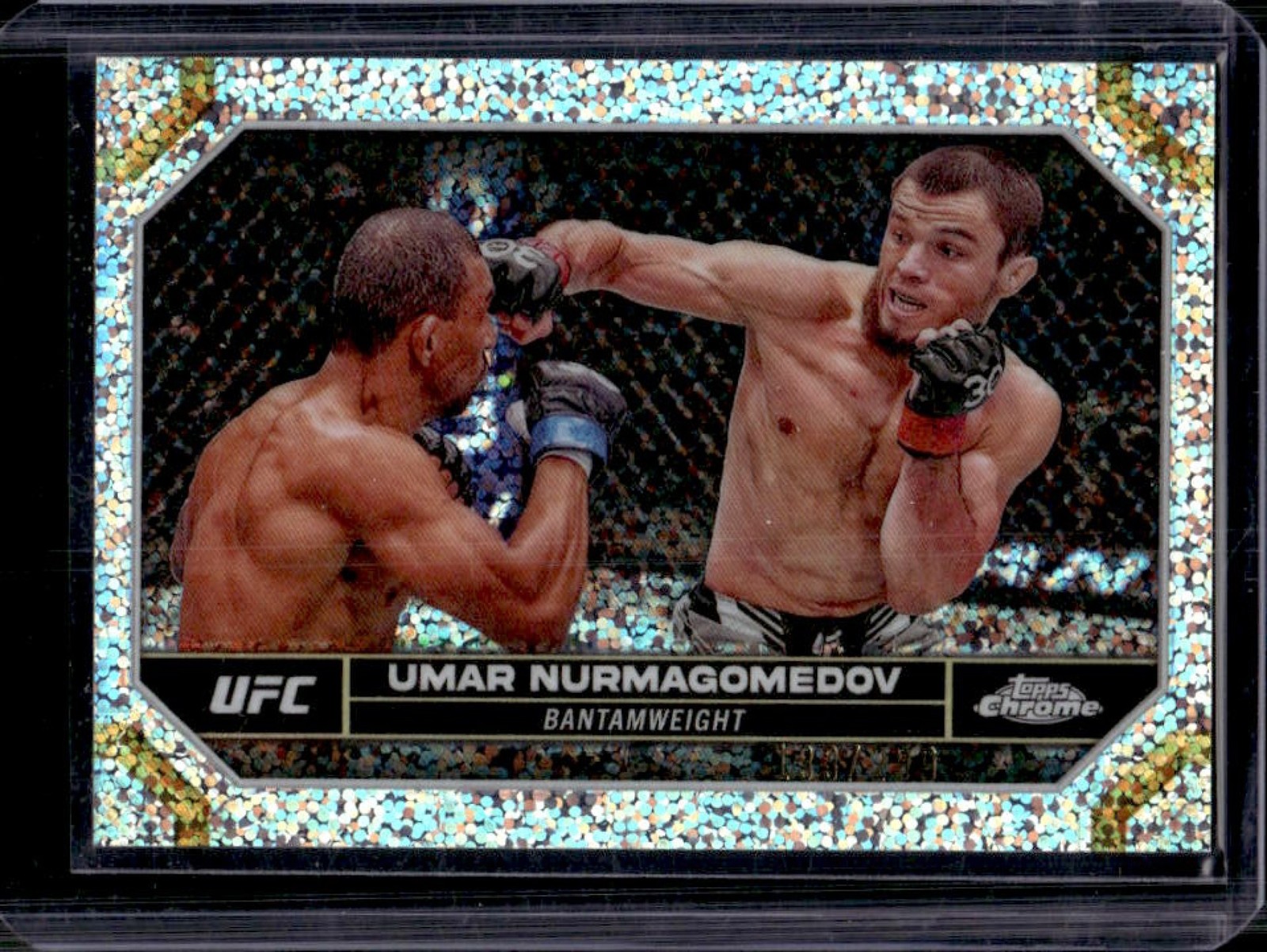 2024 Topps Chrome UFC Umar Nurmagomedov Speckle Refractor #/299