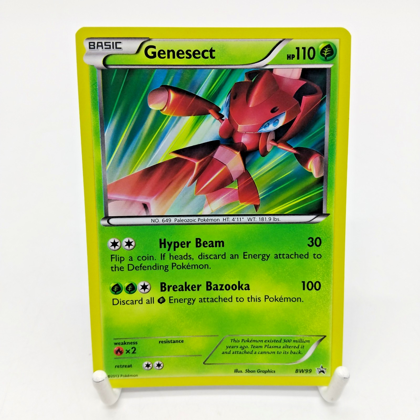 Pokémon Trading Card Genesect - Black Star PROMO Card BW99 2013