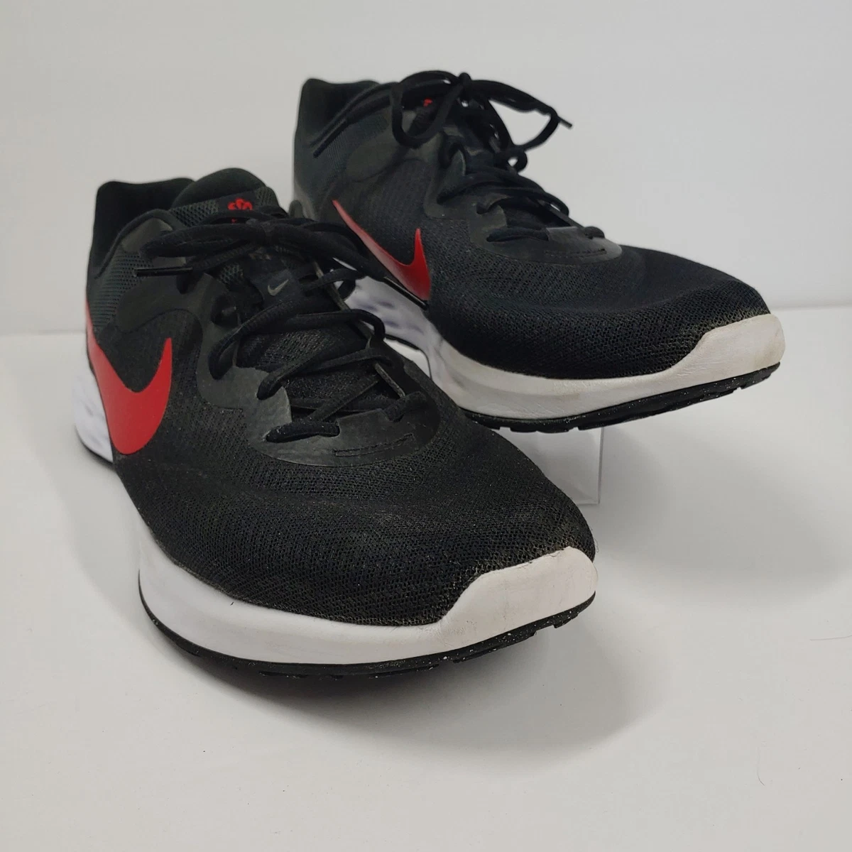 Nike Men\'s Revolution 6 Next Nature Shoes Black Red Size 7 Size 9 - Nike Revolution 6 Next Nature Black University Red  main image 4