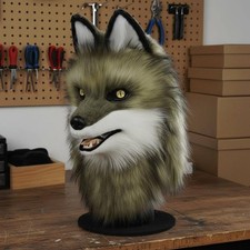 Canine Fursuit Head Wearable Canine Headpiece Head Easy to Wear for Convention
