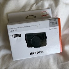 Sony LCJ-RXK Leather Jacket Case Black with Strap for Cyber-shot RX100 M6 M7