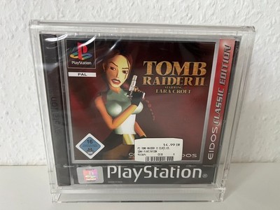 TOMB RAIDER 2 - PS1 - NEW - SEALED - PAL/GERMAN - DISC LOOSE - NO VGA/PIXEL