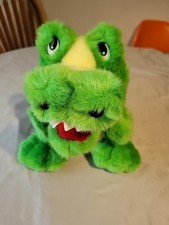 Plush Creations Hand Puppet Toy Green Alligator Crocodile Croc Gator 13"