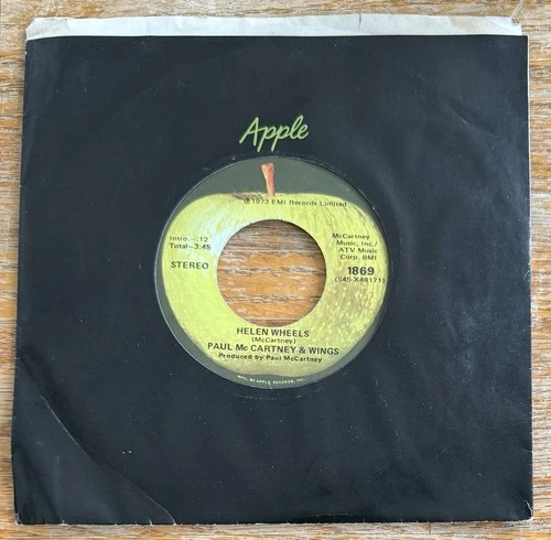 PAUL McCARTNEY & WINGS Helen Wheels  45RPM  APPLE 1869  NM/UNPLAYED! Beatles