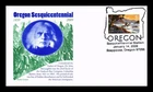 US COVER OREGON STATEHOOD SESQUICENTENNIAL FIRST DAY ISSUE PANDA CACHET