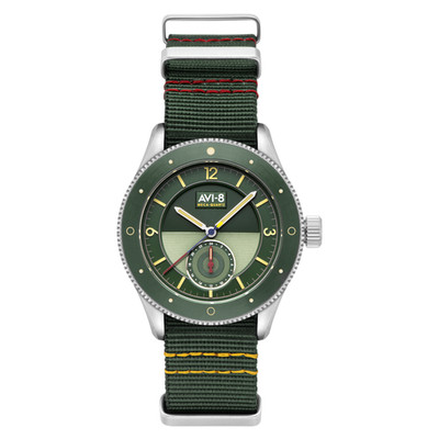Airmaster Sector Meca-Quartz Green / Nylon | Green Dial Wristwatch AV-4112-02
