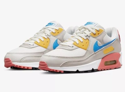 DJ9991-100 Nike Air Max 90 Light Bone Vivid Sulphur W Damen Sport Turnschuhe
