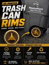 Trash Can Wheel Rim Covers Gold Spoke Whitewa...